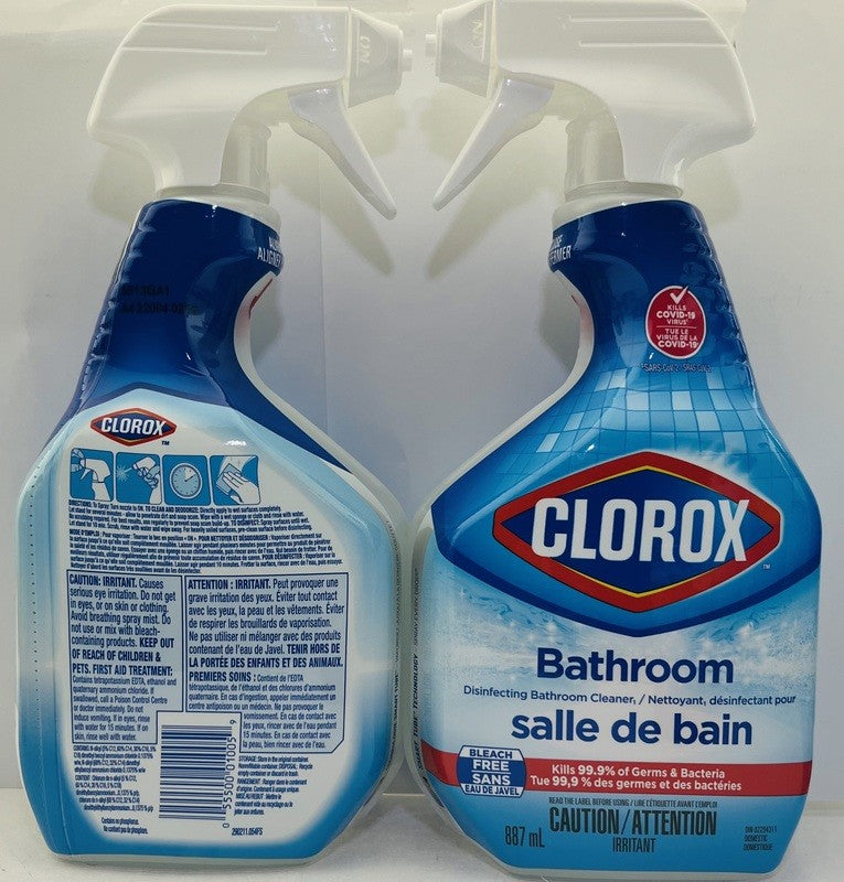 CLOROX DISF BATHROOM CLEANER TRIGGER 887 ML