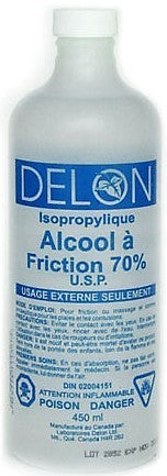 RUBBING ALCOHOL 70% USPDELON 12X450ml