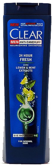 CLEAR SHAMPOO ANTI-DANDRUFF NOURISHING 24 HOURS FRESH LEMON250ML ..