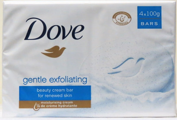 DOVE BAR 4PK SAO GENTLE EXFOLIATING 90GM