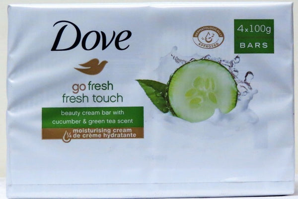 DOVE BAR 4PK SOAP GO FRESH TOUCH 100GM ....