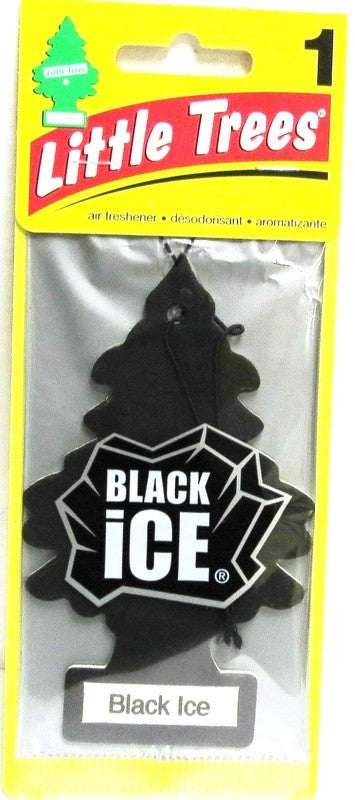 LITTLE TREE CAR AIR FRESHENER BLACK ICE X 24