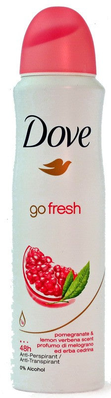 DOVE BODY SPRAY ANTI-PERSPIRANT GO FRESH POMEGRANATE 150ML