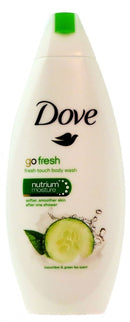DOVE BODY WASH GO FRESH CUCUMBER & GREEN TEA 250 ML