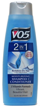 V05 2 IN 1 SHAMPOO & CONDITIONER WITH SOY MILK PROTEIN REVITALIZE MOISTURIZER 443ML