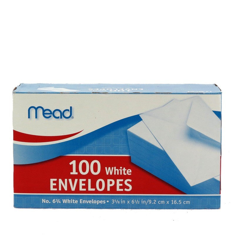 MEAD ENVELOP NO. 6 3/4 100PK WHITE ..