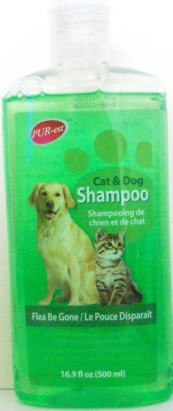 PUR-EST PET SHAMPOO FOR CAT & DOG-FLEA BE GONE 500MLX12....