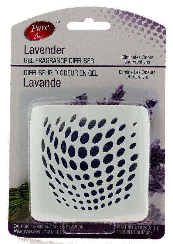 PURE AIR GEL FRAGRANCE DIFFUSER LAVENDER DISPLAY PK