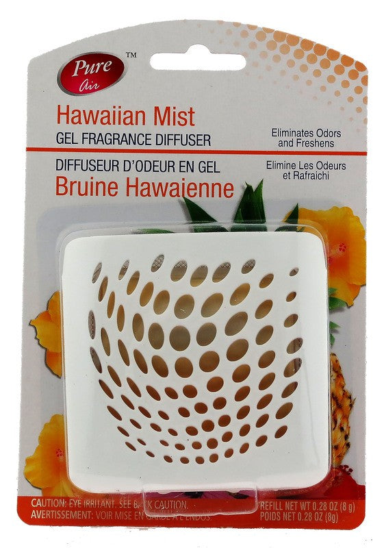 PURE AIR GEL FRAGRANCE DIFFUSER HAWAIIAN MIST DISPLAY PK X 24