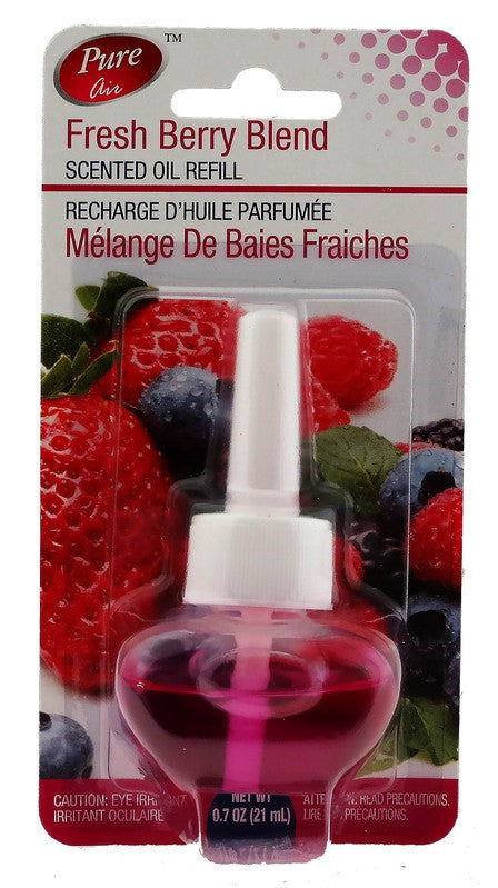 PURE AIR PLUG IN AIR FRESHENER REFILL FRESH BERRY BLND 21ml X 24