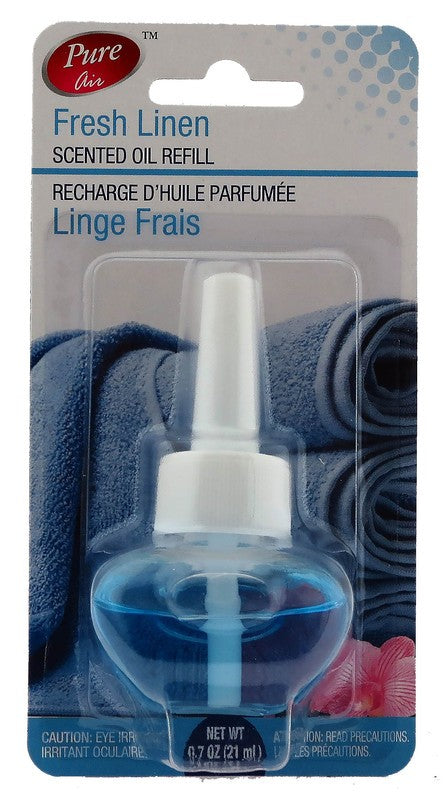 PURE AIR PLUG IN AIR FRESHENER REFILL FRESH LINEN 21ML