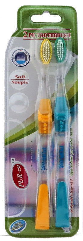 PUREST ADULT SOFT TOOTHBRUSH 2PK