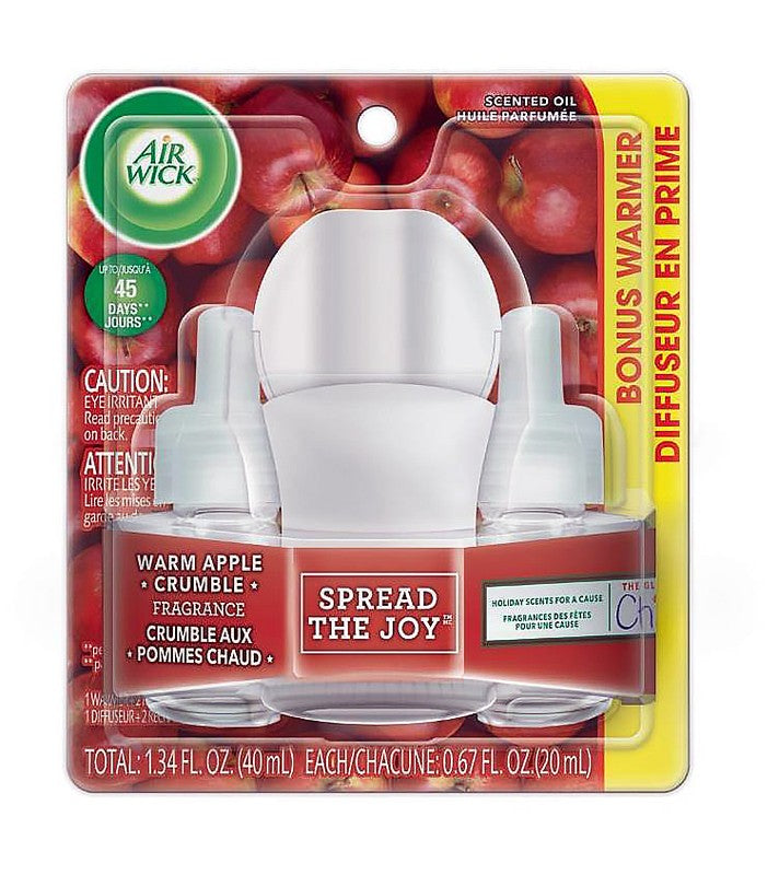 AIR WICK SECNTED OIL KIT: 1+2 WARM APPLE CRUMBLE