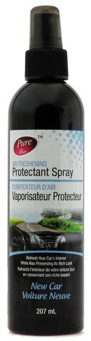PURE AIR CAR AIR FRESHENING PROTECTANT SPRAY NEW CAR 207 ML