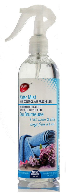 PURE AIR ODOR CONTROL WATER MIST SPRAY FRESH LINEN & LILAC 346 ML