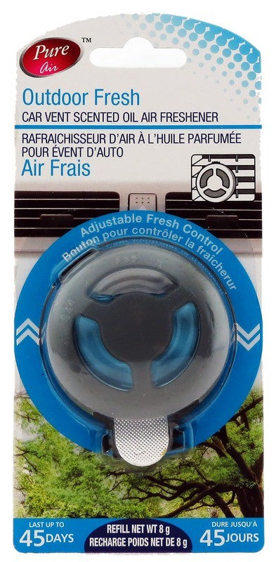 PURE AIR CAR VENT SCENTED OIL FRESHENER OUTDOOR FRESH 8G