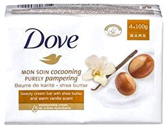 DOVE BAR 4PK SHEA BUTTER 100GM