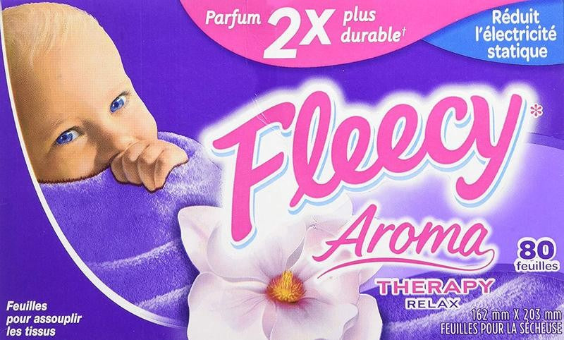 FLEECY FABRIC SOFTENER SHEETS RELAXING 80'S