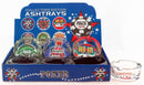 PUREST PUFF GLASS ASHTRAY POKER DISPLAY