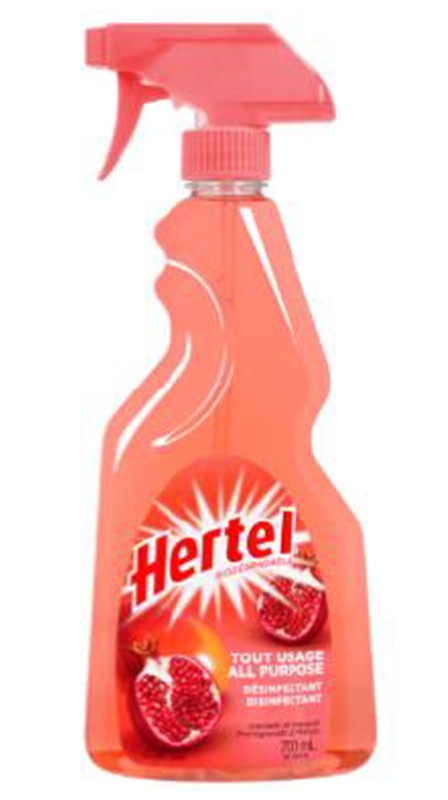 HERTEL ALL PURPOSE DISINFECTANT SPRAY CLEANER POMEG & MANGO 700 ML