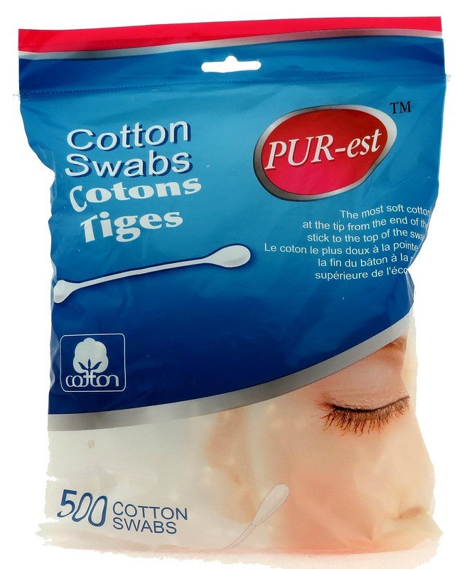 PUREST COTTON SWAB STICKS 500'S