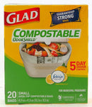 GLAD COMPOSTABLE BAGS SMALL LEMON FZ -20CT