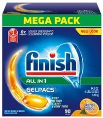 FINISH GEL PACK ORANGE 90CT X 2