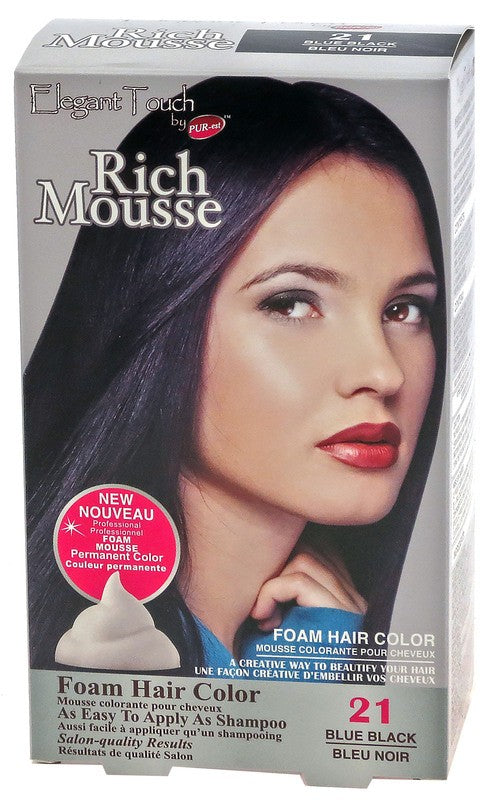 PUREST ELEGANT TOUCH MSSE FM PERM HAIR CLR BLUE BLK #21