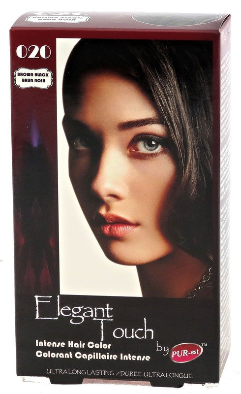 PUREST ELEGANT TOUCH HAIR CLR BRN BLK #020