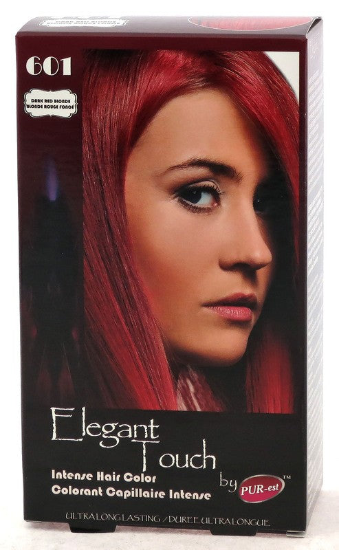 PUREST ELEGANT TOUCH HAIR CLR DRK RED BLND #601