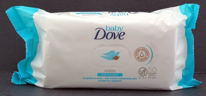 DOVE BABY WIPES RICH MOISTURIZER 50CT