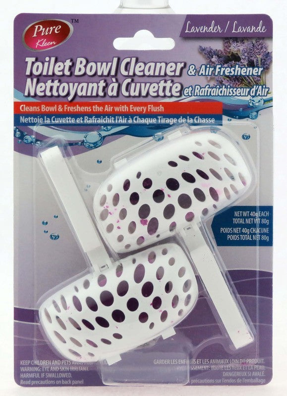 PURE KLEEN TOILET BOWL CLEANER & AIR FRSHNR LAVENDER X 24