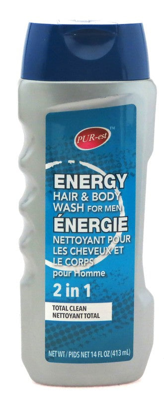 PUREST HAIR & BODY WASH 2IN1 FOR MEN ENERGY 413 ML