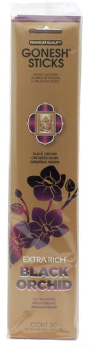 GONESH EXTRA RICH BLACK ORCHID 20 STICKS