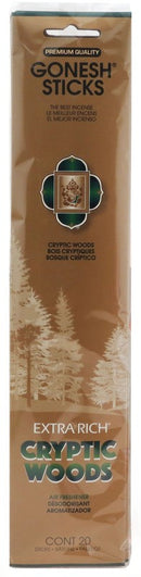 GONESH EXTRA RICH CRYPTIC WOOD 20 STICKS