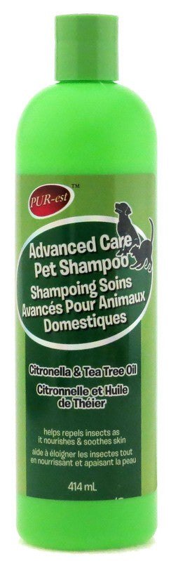 PUREST ADVANCED CARE PET SHAMPOO CITRONELLA & TEA TREE OIL 414ML