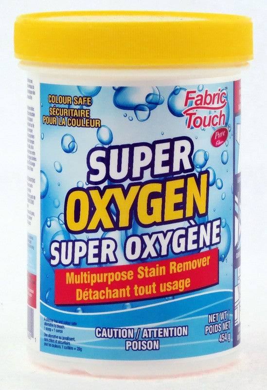 PURE KLEEN FABRIC TOUCH SUPER OXYGEN MULTI PURPOSE STAIN REMOVER 454g X 12