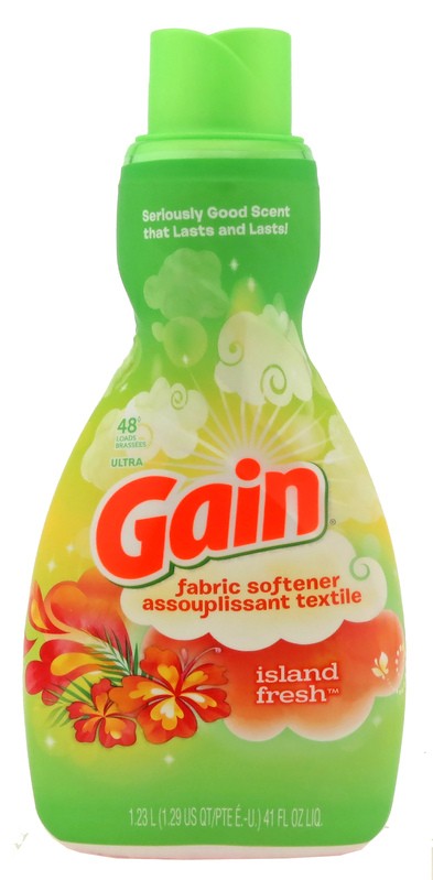 GAIN LAUNDRY FABRIC SOFT ISLAND FRESH 1.23L