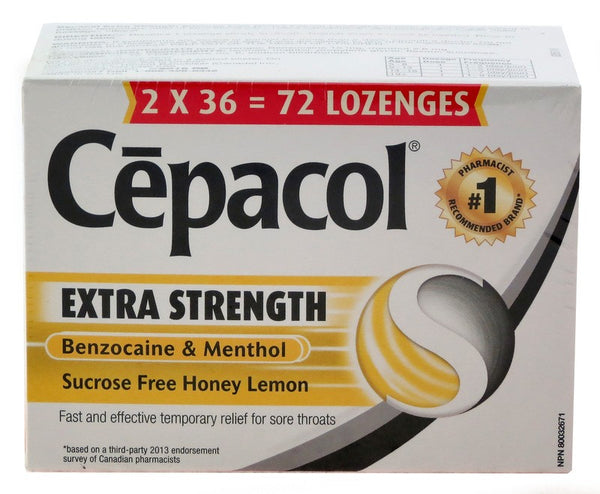 CEPACOL EXTRA STRENGTH HONEY LEMON 36X2CT