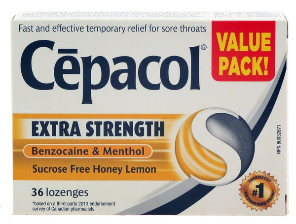 CEPACOL EXTRA STRENGTH HONEY & LEMON 36pk