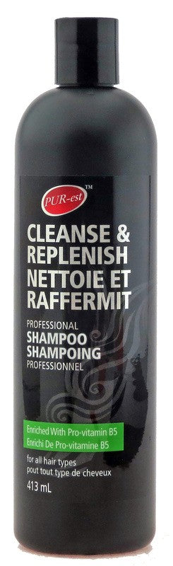 PUREST CLEANSE & REPLENISH SHAMPOO WITH VITAMIN B5 413 ML