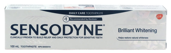 SENSODYNE TOOTHPASTE BRILLIANT WHITENING 100 ML