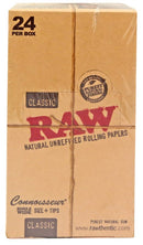 RAW ROLLING PAPERS CLASSIC NATURAL UNREFINED SINGLEWIDE