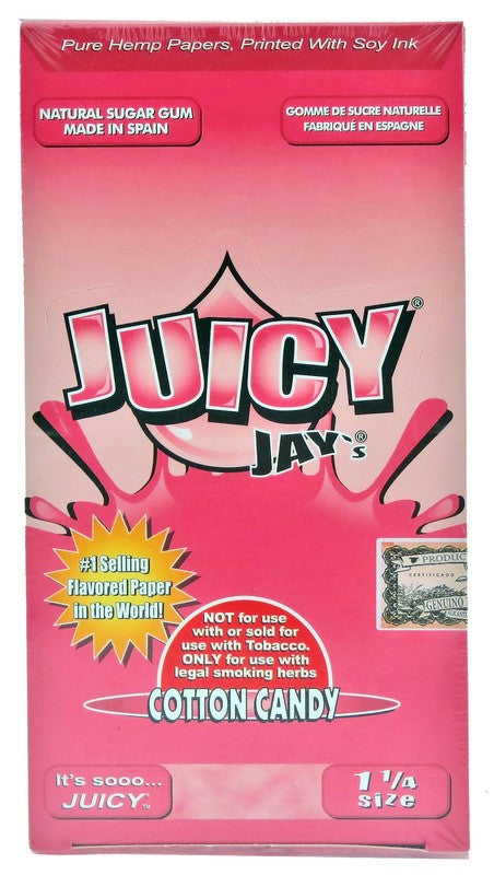 JUICY JAY'S FLAVORED ROLLING PAPERS COTTON CANDY