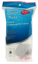 PUREST COTTON PADS SQUARE IN POLY BAG 200's