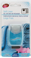 PURE AIR GEL CAR VENT AIR FRESHENER SOFT LINEN 7G