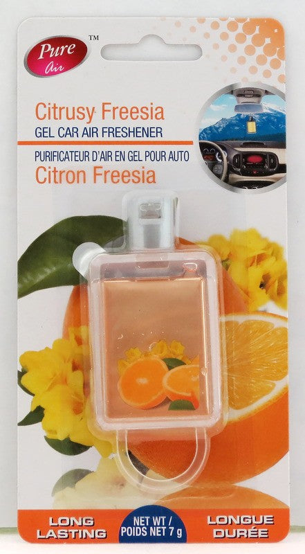 PURE AIR GEL CAR AIR FRESHENER CITRUSY FREESIA 7 G