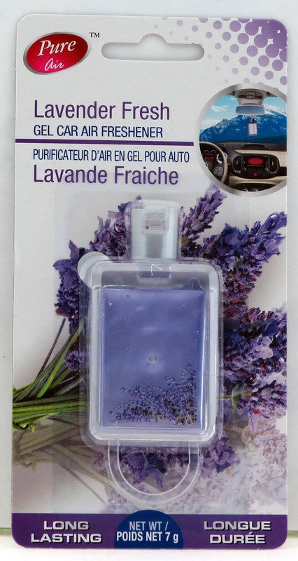 PURE AIR GEL CAR AIR FRESHENER LAVENDER FRESH 7g X 48