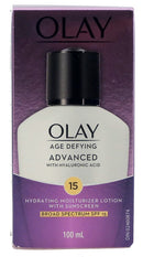 OLAY HYDRATING MOISTURIZER LOTION WITH SUNSCREEN AGE DEFYING 100 ML