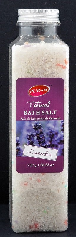 PUREST NATURAL BATH SALT LAVENDER 750G